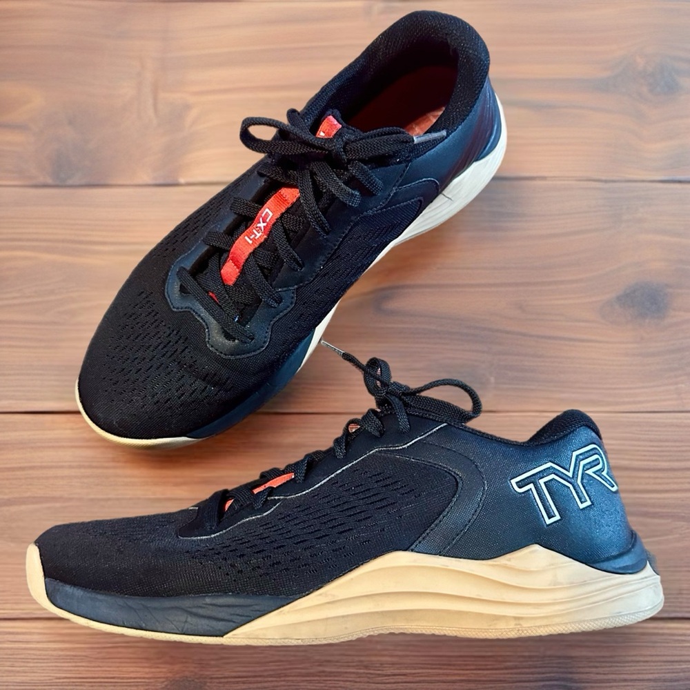 TYR Black and Red Athletic Shoes